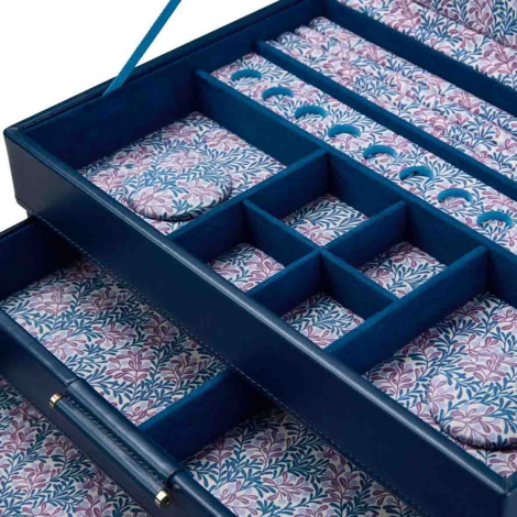 Bo�te � Bijoux Wolf 1834 - WOLF x Fiona Howard Sophia Jewellery Box - Indigo