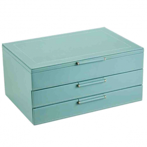 Bo�te � Bijoux Wolf 1834 - WOLF x Fiona Howard Sophia Jewellery Box - Jade