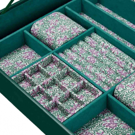 Bo�te � Bijoux Wolf 1834 - WOLF x Fiona Howard Sophia Jewellery Box Window - Forest Green
