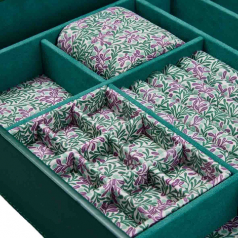 Bo�te � Bijoux Wolf 1834 - WOLF x Fiona Howard Sophia Jewellery Box Window - Forest Green