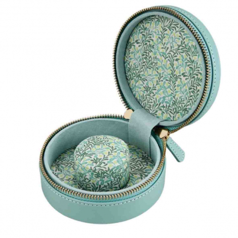 Bo�te � Bijoux Wolf 1834 - WOLF x Fiona Howard Sophia Round Zip Case - Jade