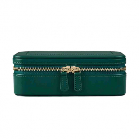 Boîte à Bijoux Wolf 1834 - WOLF x Fiona Howard Sophia Travel Zip Case - Forest Green à combiner