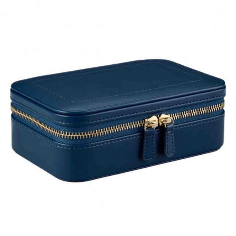 Bo�te � Bijoux Wolf 1834 - WOLF x Fiona Howard Sophia Travel Zip Case - Indigo