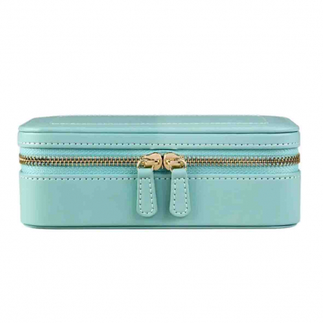 Boîte à Bijoux Wolf 1834 - WOLF x Fiona Howard Sophia Travel Zip Case - Jade à combiner