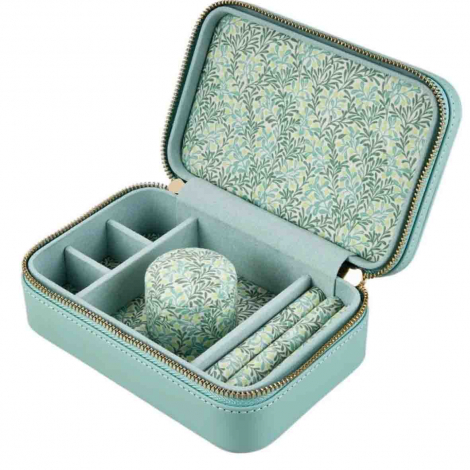 Bo�te � Bijoux Wolf 1834 - WOLF x Fiona Howard Sophia Travel Zip Case - Jade