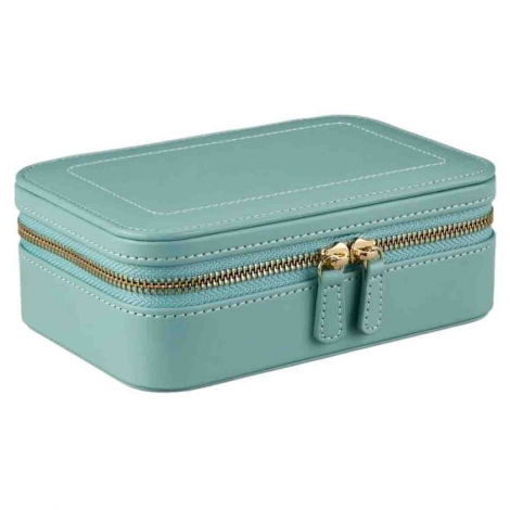 Bo�te � Bijoux Wolf 1834 - WOLF x Fiona Howard Sophia Travel Zip Case - Jade