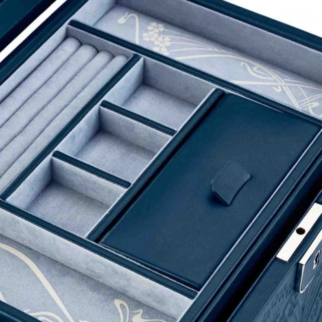 Bo�te � Bijoux Wolf 1834 - Wolf X Liberty large Jewelry Box - bleu