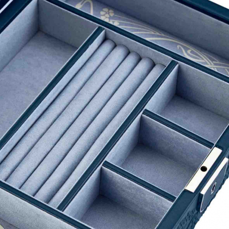 Bo�te � Bijoux Wolf 1834 - Wolf X Liberty medium Jewelry Box - Bleu