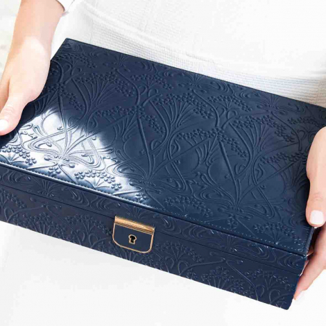 Bo�te � Bijoux Wolf 1834 - Wolf X Liberty medium Jewelry Box - Bleu