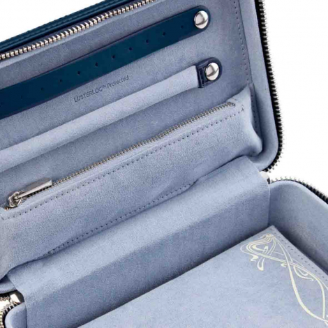 Bo�te � Bijoux Wolf 1834 - Wolf X Liberty medium Jewelry Zip Case - Bleu