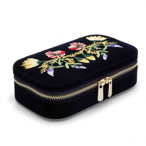 Bote  Bijoux Wolf 1834 - Zoe Travel Zip Case - Indigo  combiner