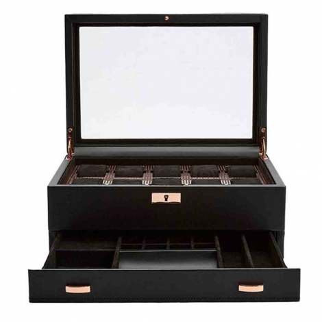 Boite Montre Wolf 1834 - Axis 10 Pcs Watch Box - Copper