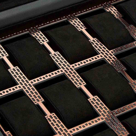 Boite Montre Wolf 1834 - Axis 15 Pcs Watch Box - Copper