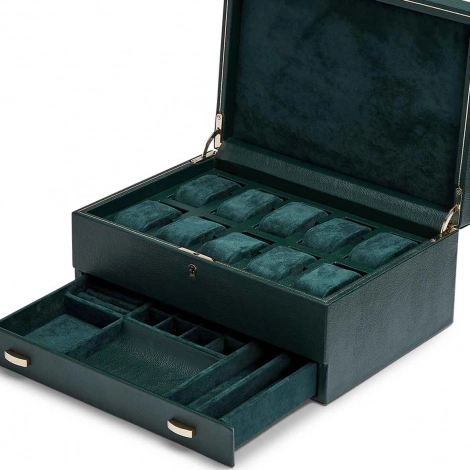 Bote Montre Wolf 1834 - British Racing 10 Pcs Watch Box with Storage