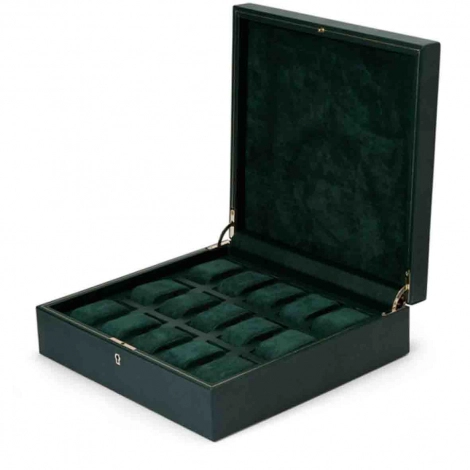 Boite Montre Wolf 1834 - British Racing 15 Pcs Watch Box - Vert