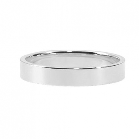 Bonheur en platine large de 3.5 mm 