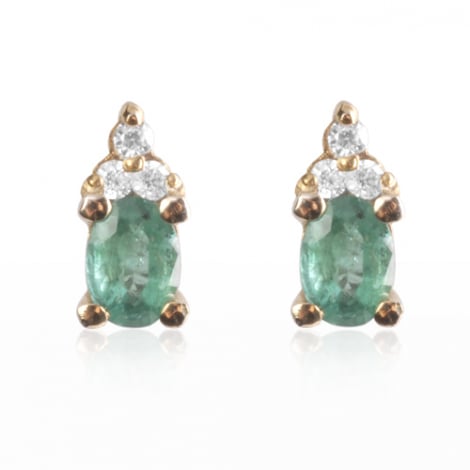 Boucle d'oreille meraude  combiner