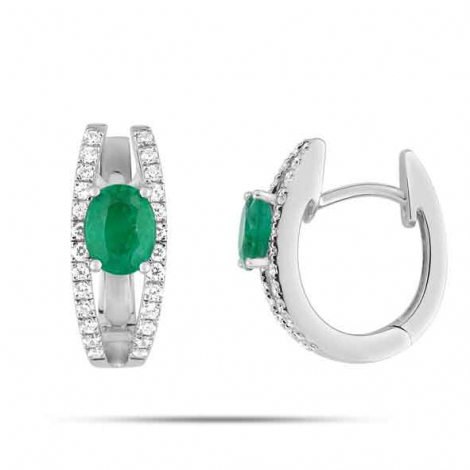 Boucles d'oreilles Emeraude
