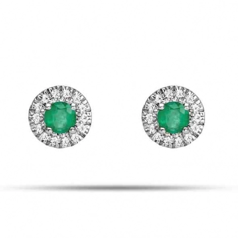 Boucles d'oreilles Emeraude