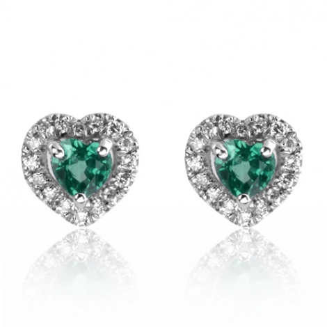 Boucles d'oreilles meraudes