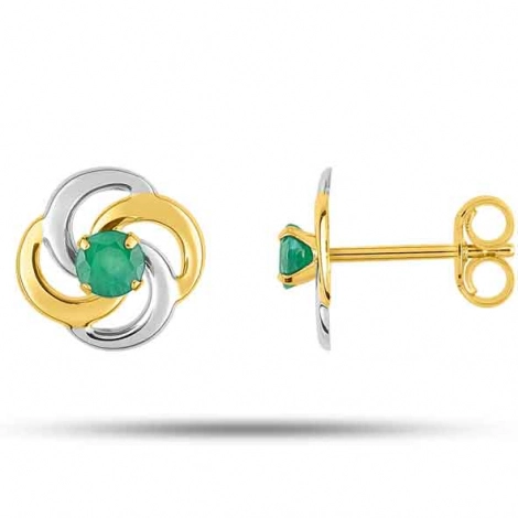 Boucles d'oreilles Emeraude