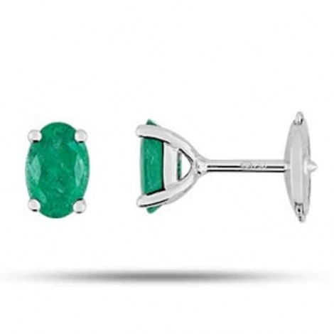 Boucles d'oreilles Emeraude