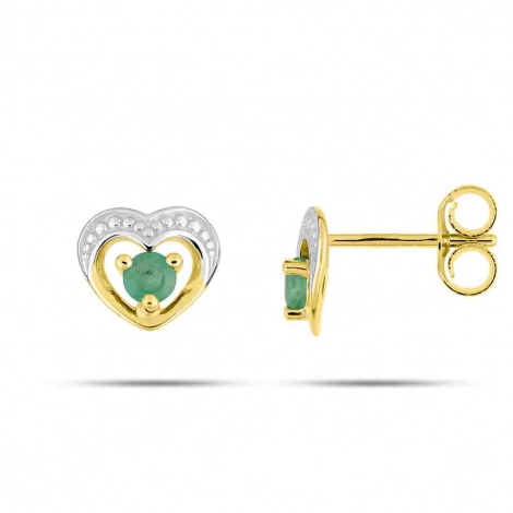Boucles d'Oreilles Emeraude