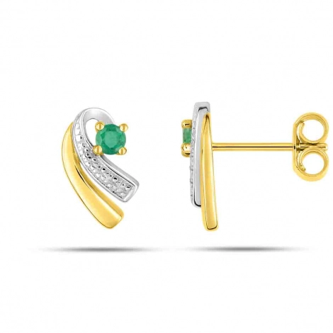 Boucles d'Oreilles Emeraude