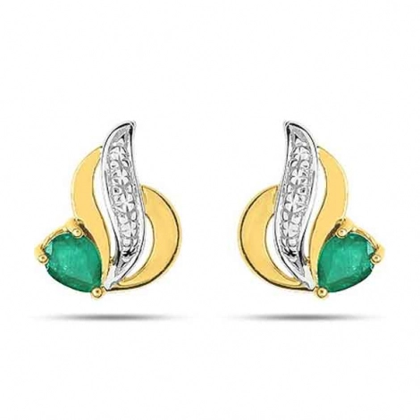 Boucles d'Oreilles Emeraude