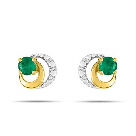 Boucles d'Oreilles Emeraude