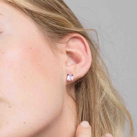 Boucles d'oreilles Am�thyste et Or