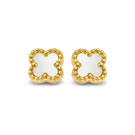 Boucles d'oreilles Argent plaqu or et nacre - Naiomy
