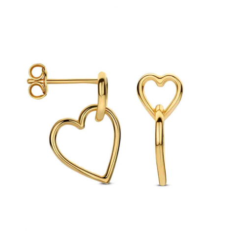 Boucles d'oreilles argent plaqué or jaune - Naiomy à combiner
