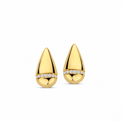 Boucles d'oreilles argent - plaqu or -  motif goutte - Naiomy  combiner