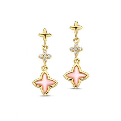 Boucles d'oreilles argent plaqu or - Naiomy