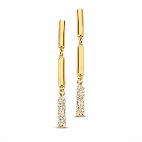 Boucles d'oreilles argent plaque or - Naiomy