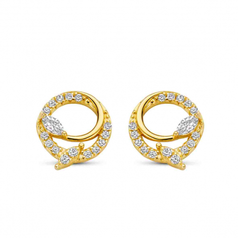 Boucles D'oreilles Pendantes Astralia - Diamants Marquise 1,49 Ct, Or Blanc 18 Carats - Neuf Avec étiquettes