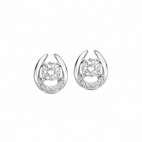 Boucles d'oreilles argent serti d'oxydes - Naiomy