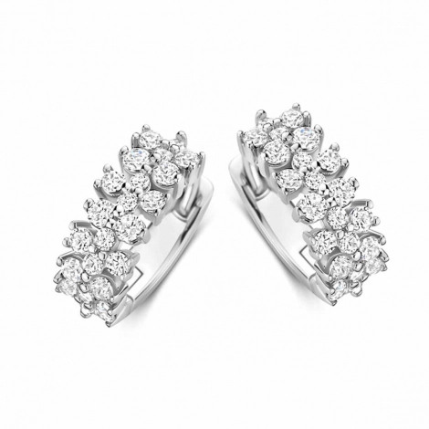 Boucles d'oreilles argent serti d'oxydes - Naiomy