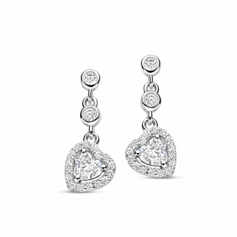 Boucles d'oreilles argent serti d'oxydes - Naiomy  combiner