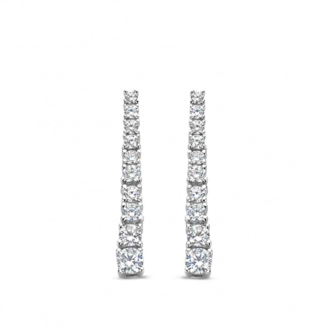 Boucles d'oreilles argent serties d' Oxydes - Naiomy