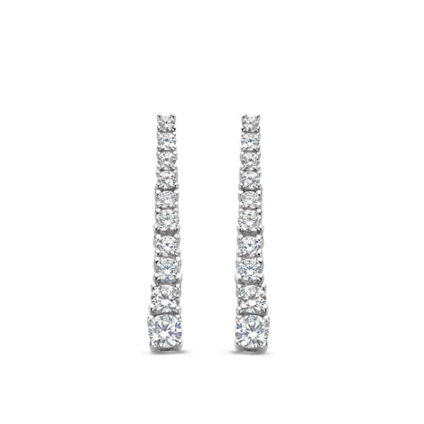 Boucles d'oreilles argent serties d' Oxydes - Naiomy  combiner