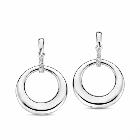 Boucles d'oreilles argent serties d' Oxydes - Naiomy