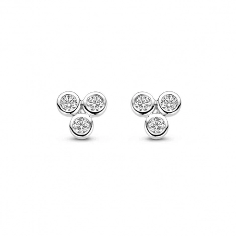 Boucles d'oreilles argent serties d' Oxydes - Naiomy