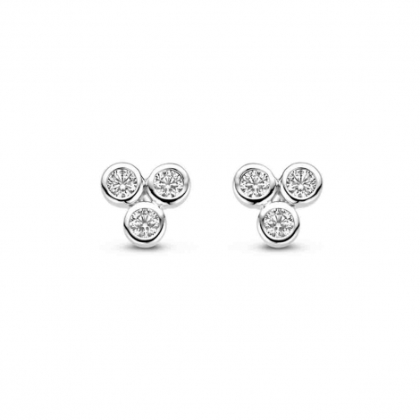 Boucles d'oreilles argent serties d' Oxydes - Naiomy  combiner