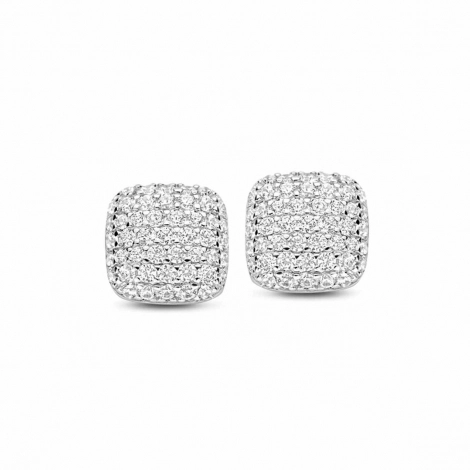 Boucles d'oreilles argent serties d-Oxydes- Naiomy