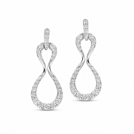 Boucles d'oreilles argent serties d'Oxydes - Naiomy