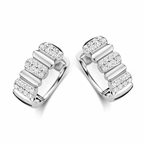 Boucles d'oreilles argent serties d' Oxydes - Naiomy