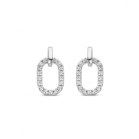 Boucles d'oreilles argent serties d'oxydes - Naiomy