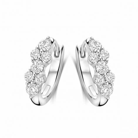 Boucles d'oreilles argent serties d' Oxydes - Naiomy  combiner